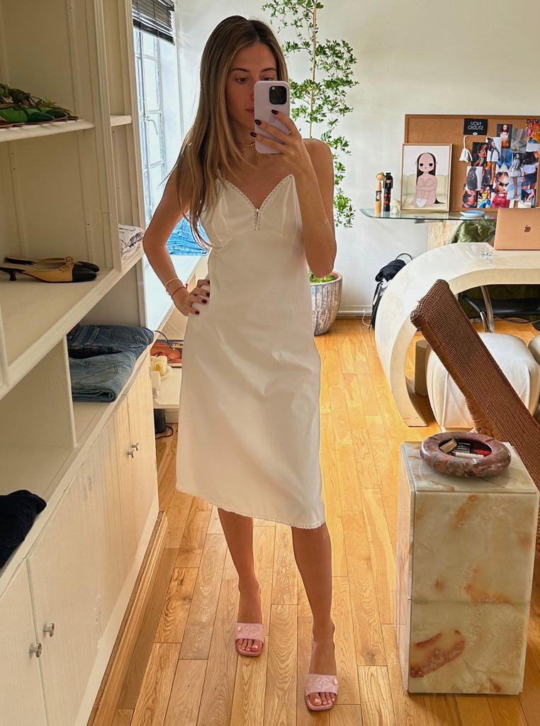 White Slip Dress M/L