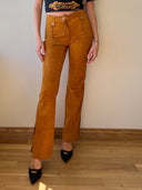 DOLCE & GABBANA LEATHER PANTS XS