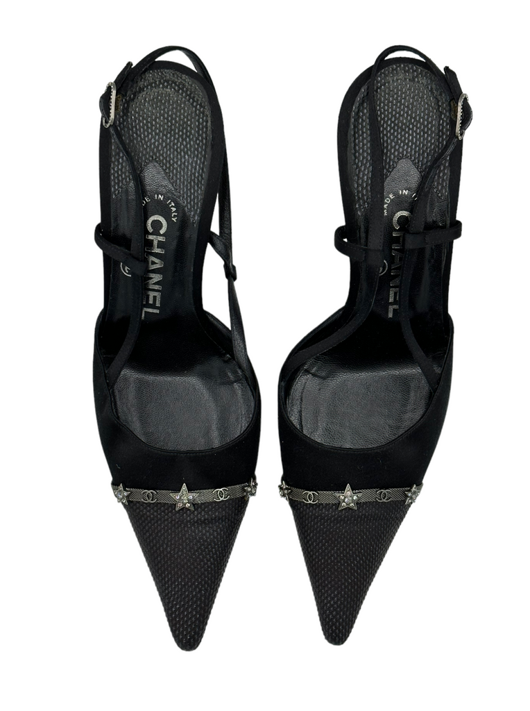 slingback chanel heels 39