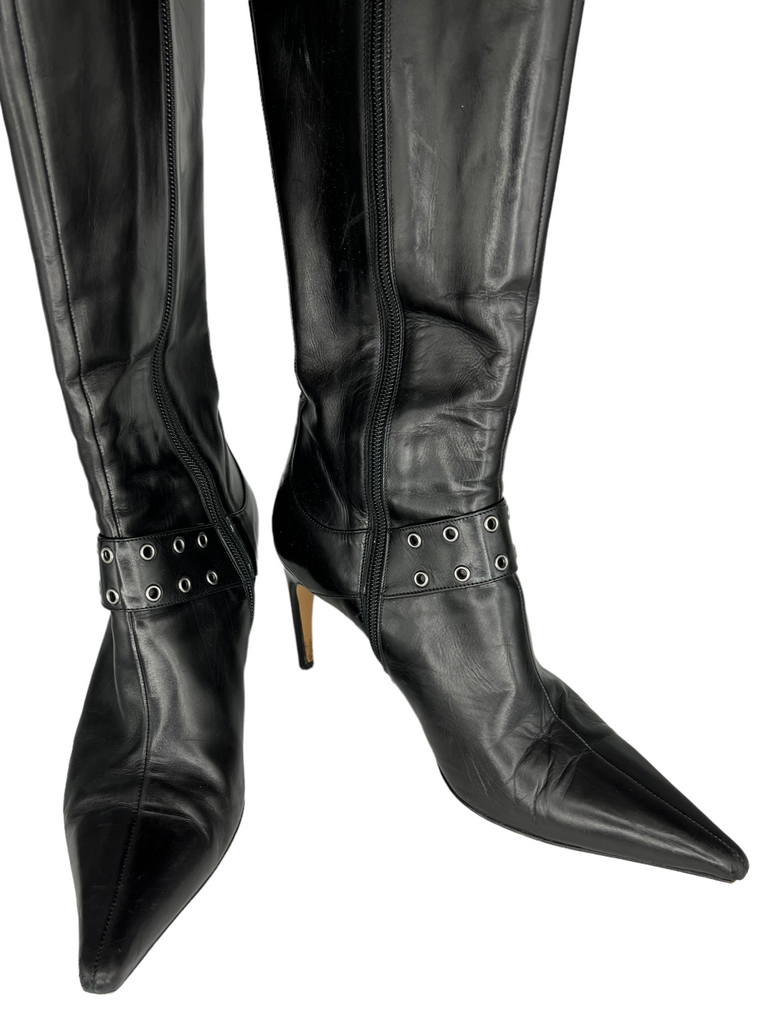 CHRISTIAN DIOR Leather Boots IT 39.5