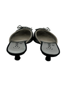CHANEL Silver Kitten Mules IT 38