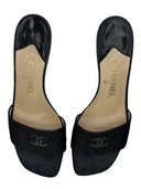 CHANEL Denim Slides IT 38.5
