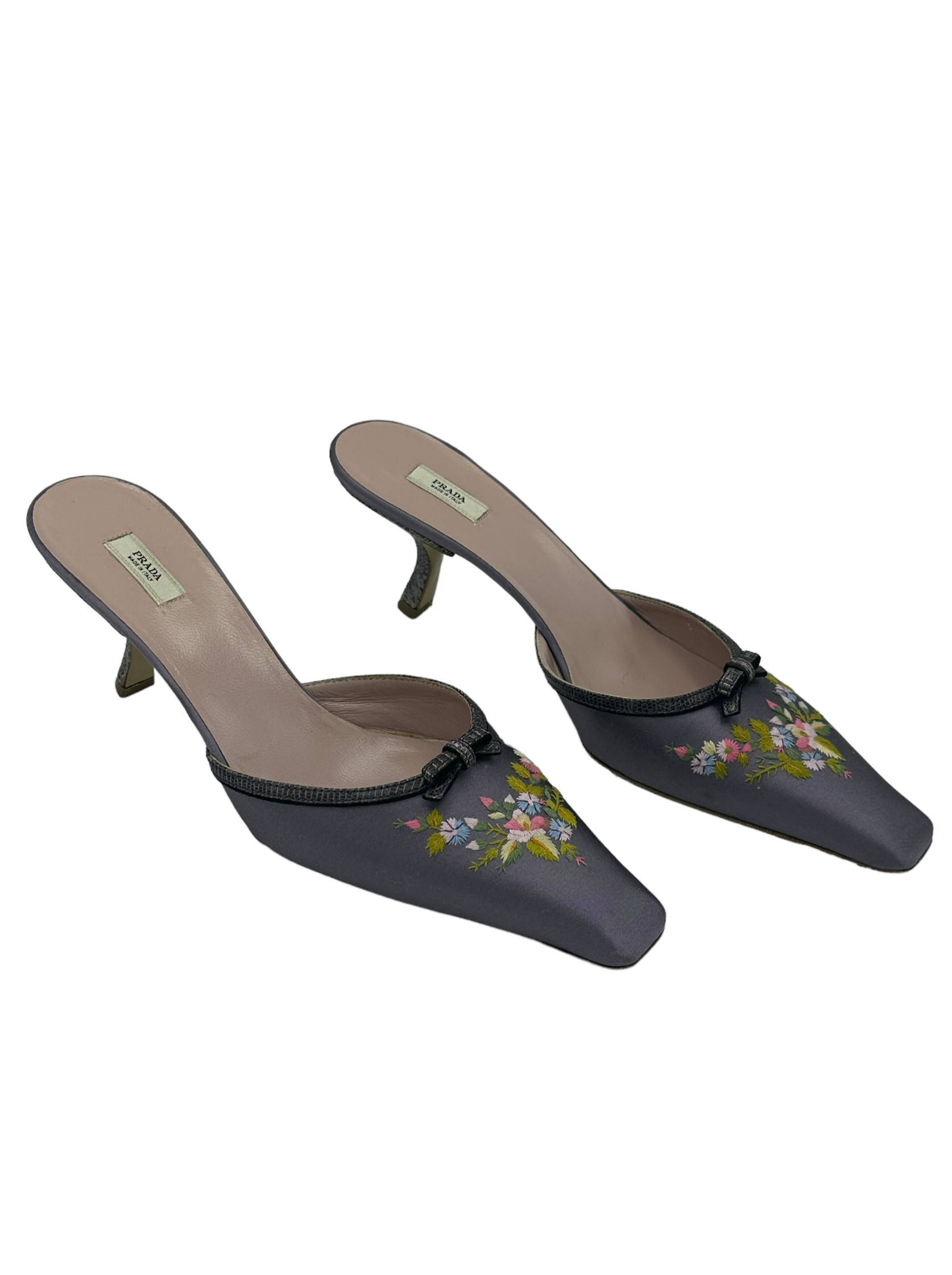 PRADA FLORAL MULES IT 39 – NOU