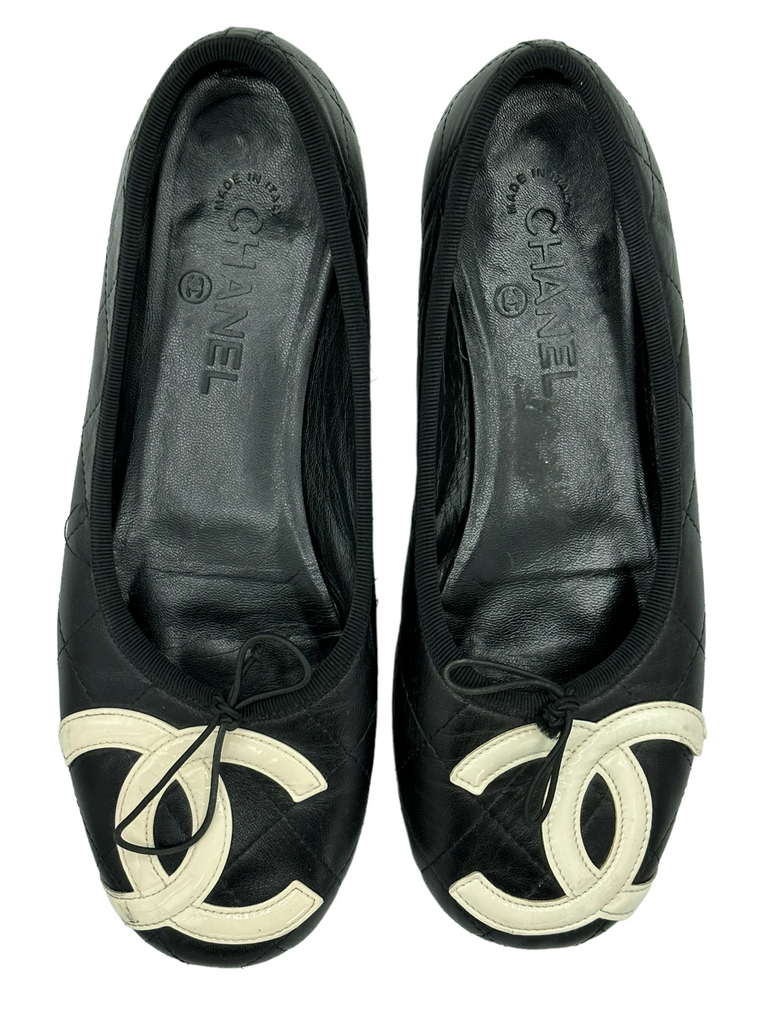 CHANEL Graphic Ballet Flats IT 38