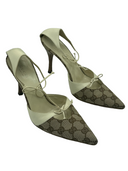 GUCCI CANVAS CONTRAST PUMPS IT 37