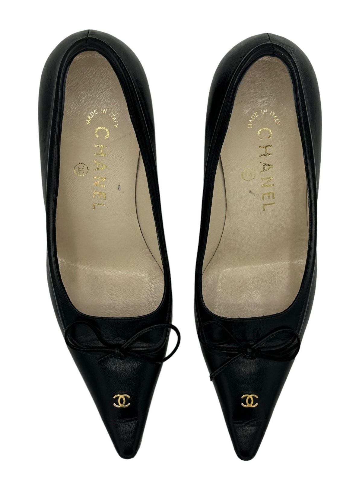 CHANEL, Shoes, Chanel Metallic Ballet Flats Resoled