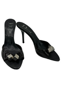 CHRISTIAN DIOR Patent Leather Dice Slides IT 40