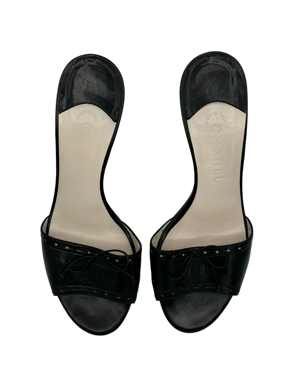 chanel black strap sandals womens