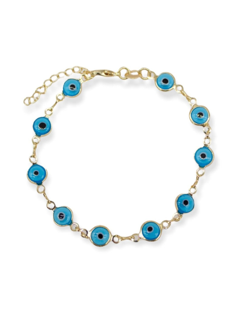 BLUE MATI CHAIN ANKLET