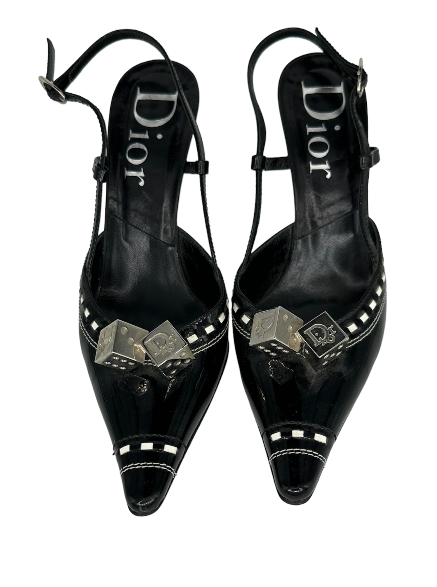 CHRISTIAN DIOR Gambler Slingback Pumps IT 40 – NOU