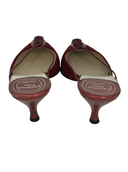 CHRISTIAN DIOR Red Lace Mules IT 36.5