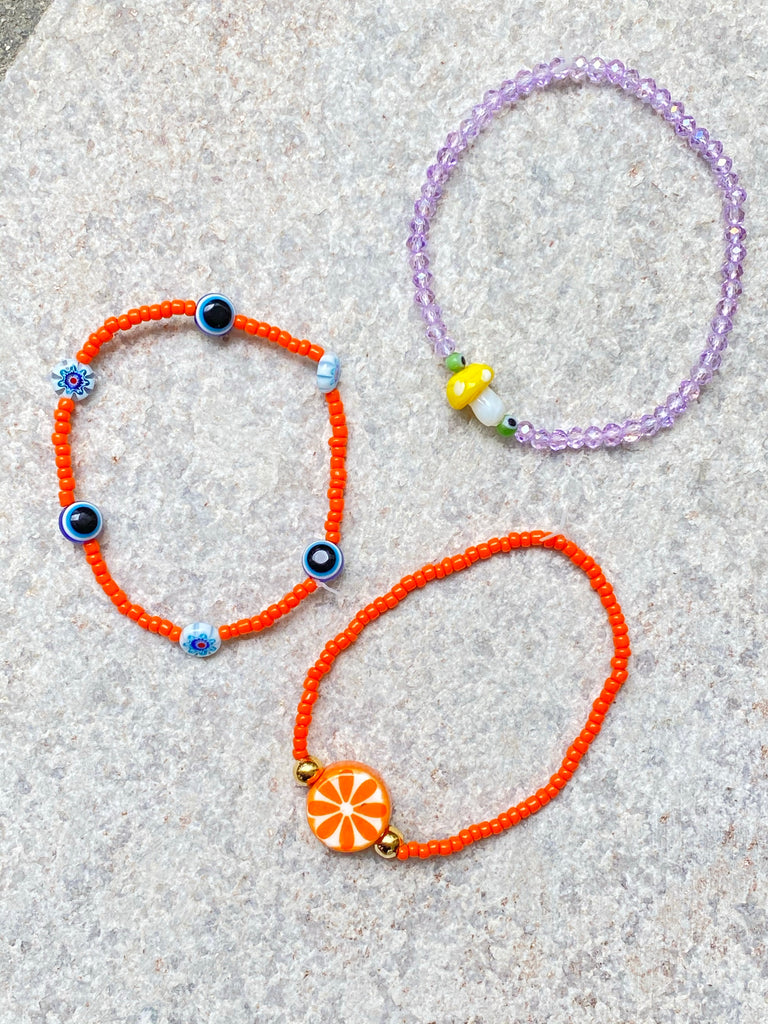 ORANGE MATI ANKLET