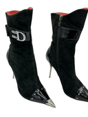 CHRISTIAN DIOR Suede Studded Boots IT 38