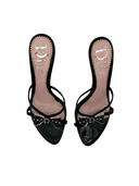 CHRISTIAN DIOR Patent Bow Sandals IT 39.5