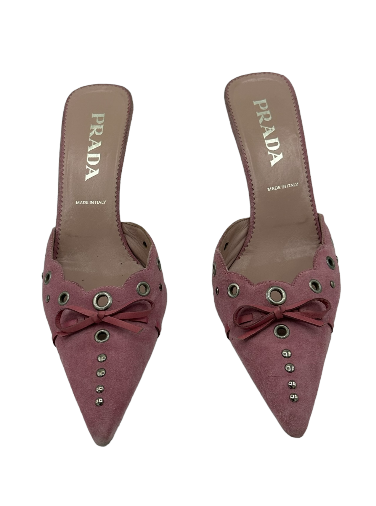 PRADA Studded Mule IT 38.5 | NOU