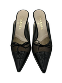 CHANEL Logo Mules IT 39.5
