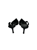 CHANEL Black Mesh Slingback Pumps IT 40