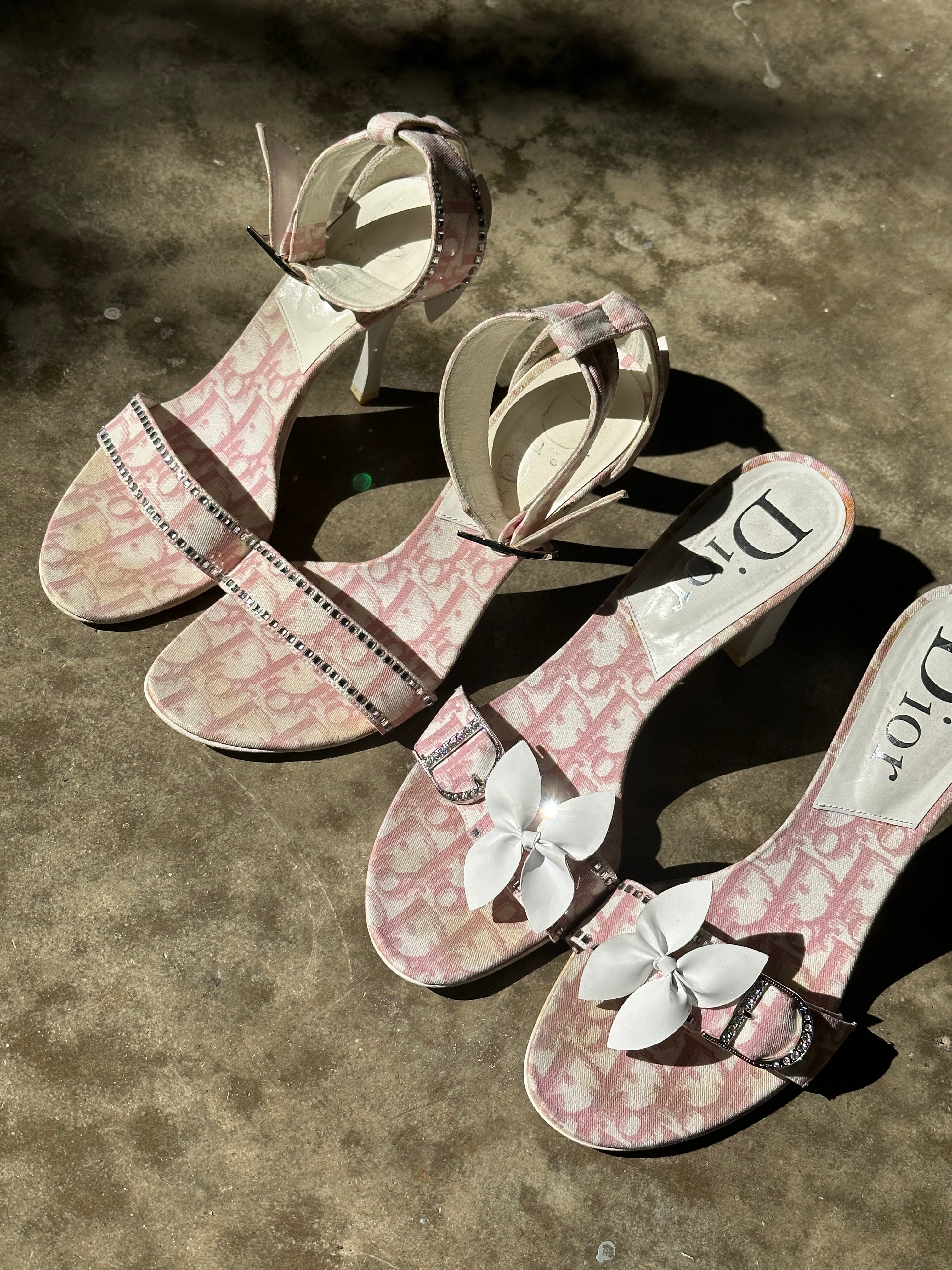 Christian Dior DIORQUAKE サンダル ピンク 36 - メルカリ
